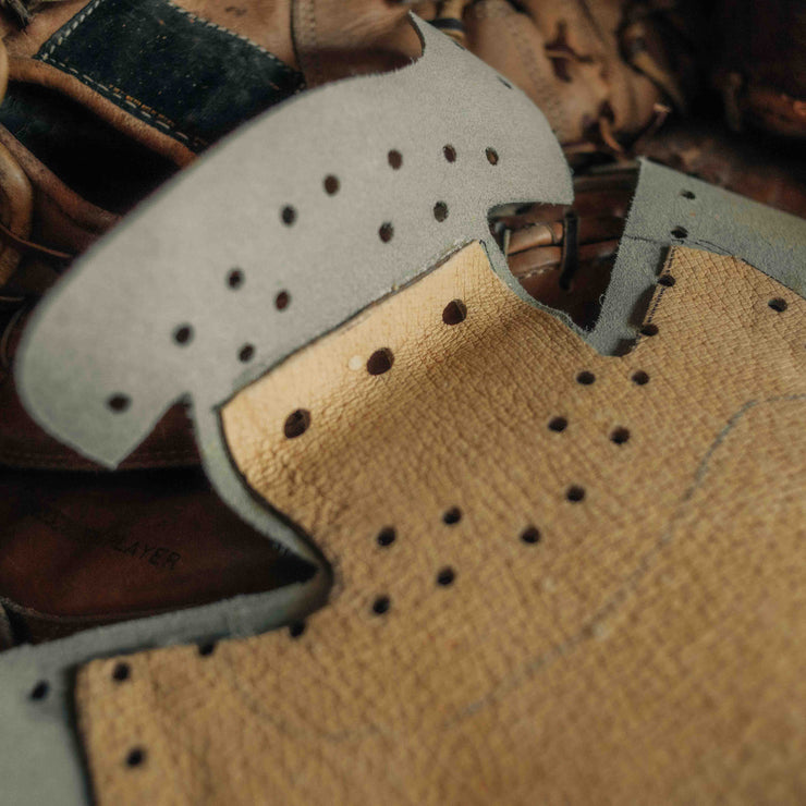 Detailed view of the reinforced pocket area on The Tank catcher&