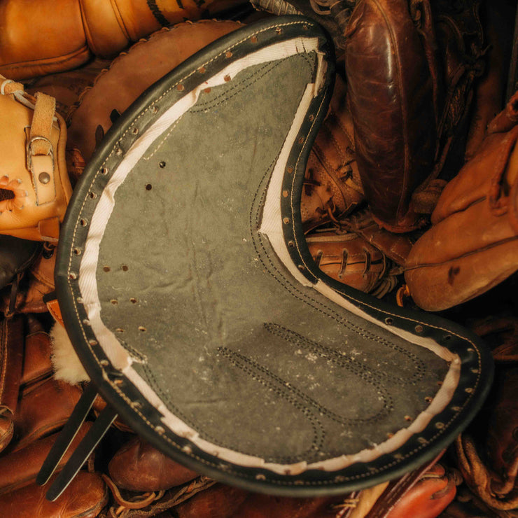 Interior of The Tank mitt showing canvas-reinforced finger stall for comfort and control